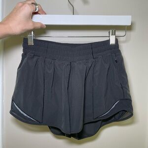 SOLD - Lululemon Black Hotty Hot Low Rise 4” Short